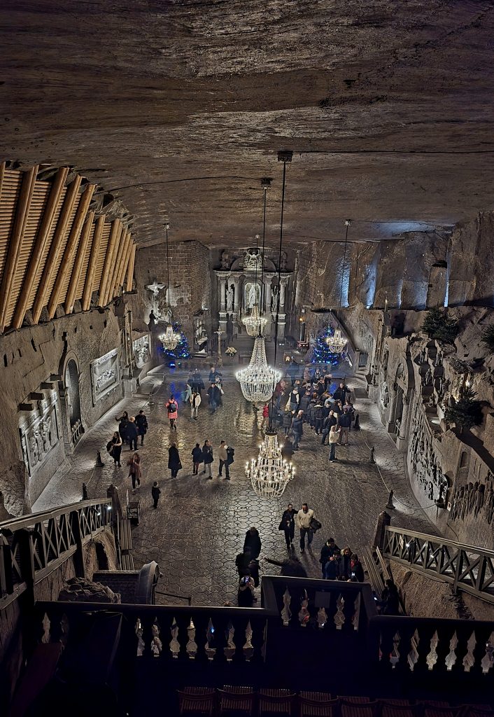 Interior de Las Minas de la Sal en Cracovia