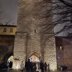 Puerta San Floiran Por la Noche Cracovia