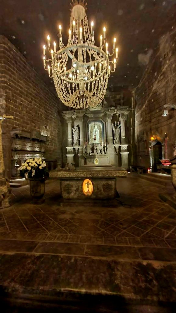 Interior de Las Minas de la Sal en Cracovia