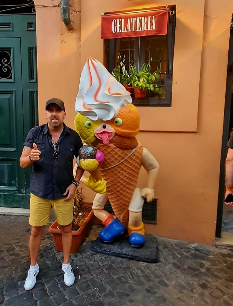 Gelateria en Trastevere Roma