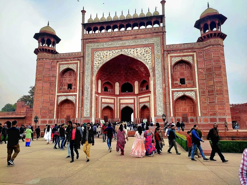 Una parte de Taj mahal India