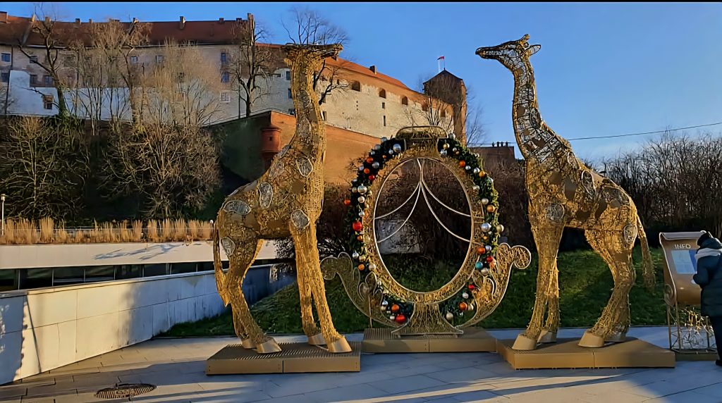 Escenario fotografico en exterior del Castillo Wawel en Cracovia