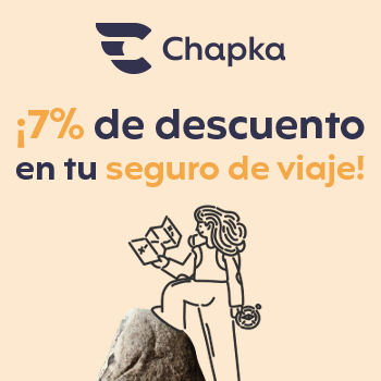 Contrata tu seguro de viajes con Chapka con un 7% de descuento